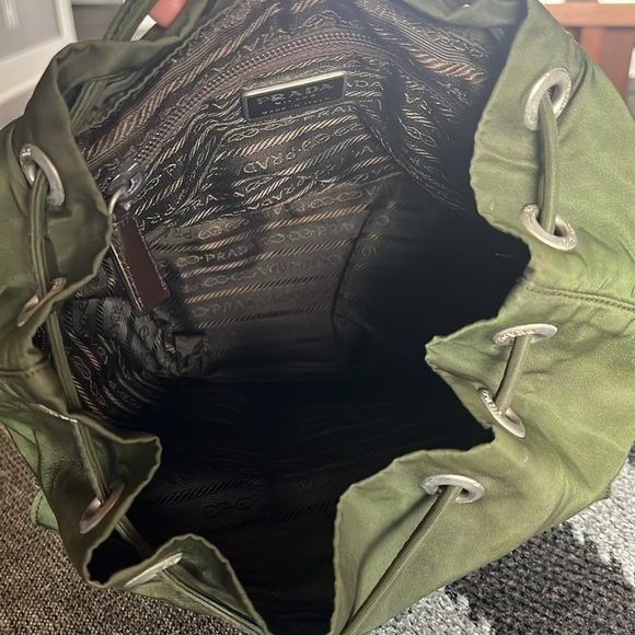 Prada nylon backpack dark green - Picture 10 of 16